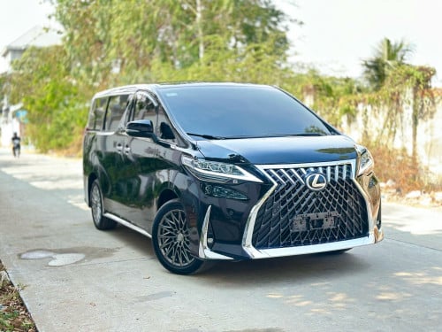 TOYOTA ALPHARD 2016 Hybrid Full ពណ៌ខ្មៅ ក្នុងខ្មៅ (Upgrade Lexus LM350)