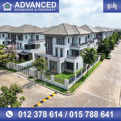 🏠 វីឡាឃ្វីន កែង (Queen Villa) ក្នុងបុរី ជីបម៉ុង 598​ ផ្លូវឯកឧត្តមជាសុផារ៉ា