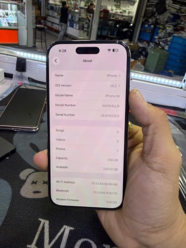 Iphone17 AiR 256G LL ESim battery 100%