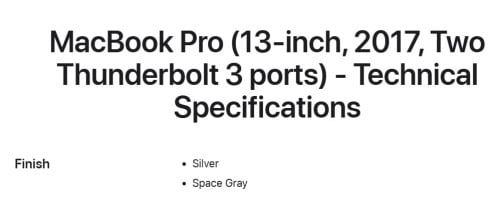 MacBook pro 13 2017
