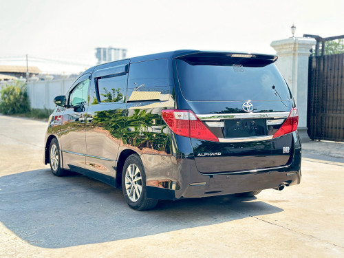 TOYOTA ALPHARD 2012 Hybrid Full Option ពណ៌ខ្មៅ ក្នុងខ្មៅ