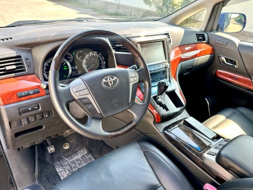 TOYOTA ALPHARD 2012 Hybrid Full Option ពណ៌ខ្មៅ ក្នុងខ្មៅ