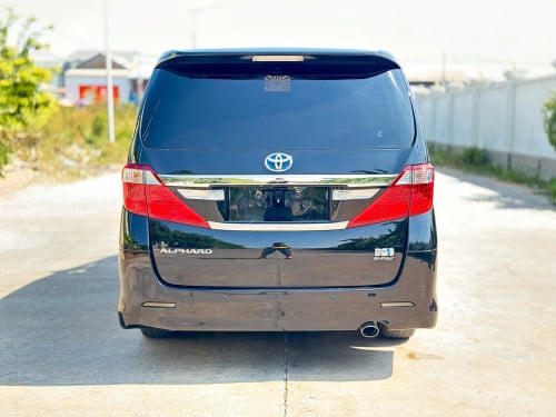TOYOTA ALPHARD 2012 Hybrid Full Option ពណ៌ខ្មៅ ក្នុងខ្មៅ