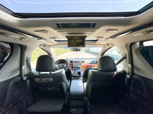 TOYOTA ALPHARD 2012 Hybrid Full Option ពណ៌ខ្មៅ ក្នុងខ្មៅ