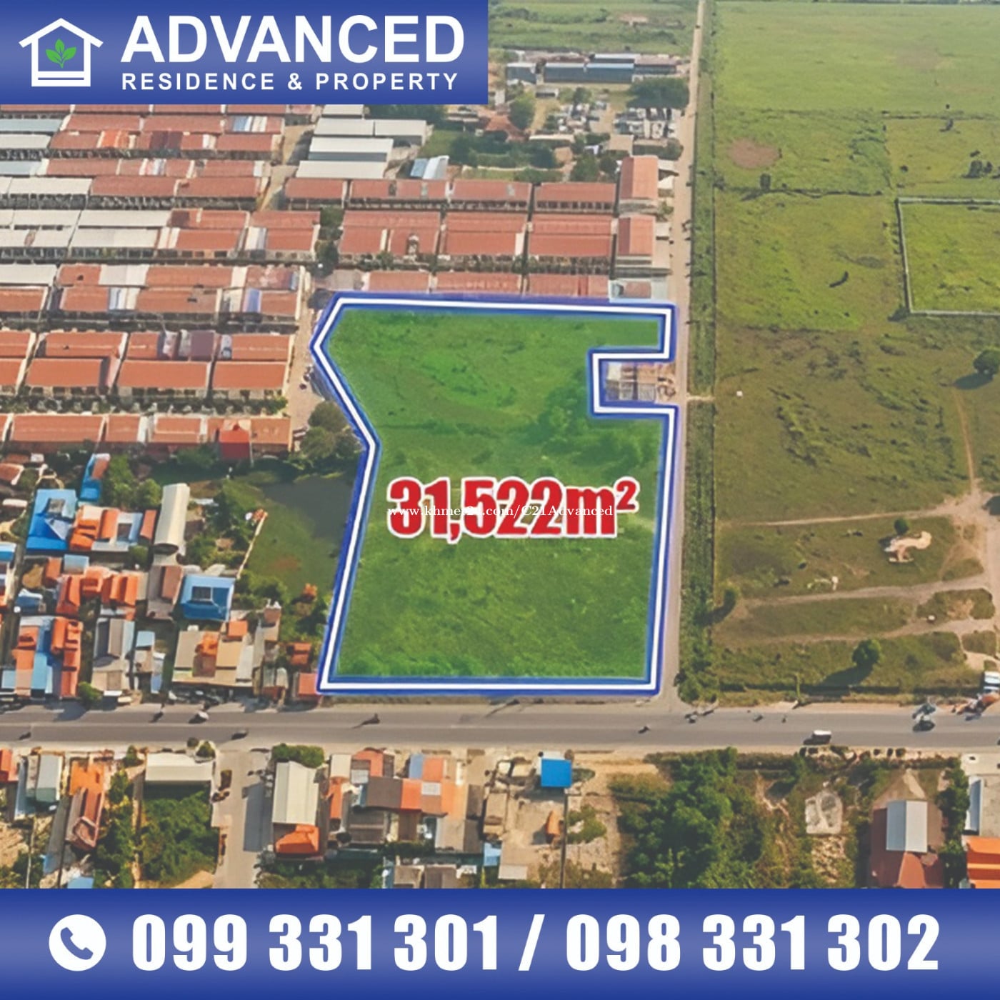 🏘 ដី (កែង) នៅជិតបុរី ពិភពថ្មីកួរស្រូវ2 ត្រូវការលក់បន្ទាន់ខ្លាំង ​ (កូដ: A06-063199)