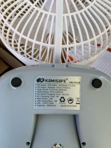 កង្ហារសាកថ្ម Electric Fan