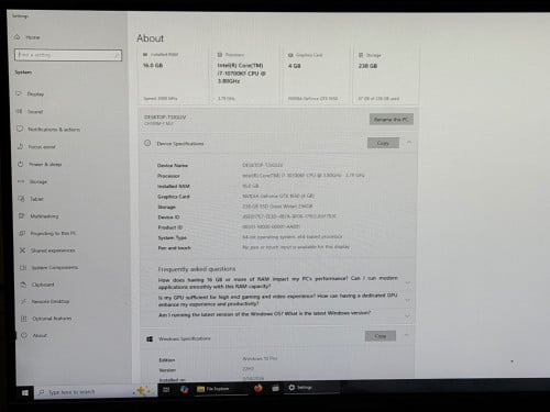 Core i7-10700KF 3.80GHz
