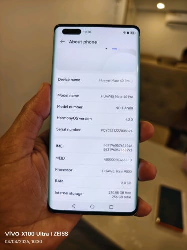 Huawei Mate 40 Pro 8g/256g_CH(វៃដូរបាន)👉$175