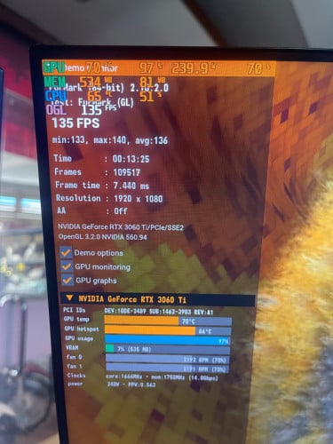 MSI 3060ti-8G TRIO = 245$
