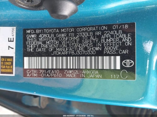 Prius018 Prim Plug-in Advance