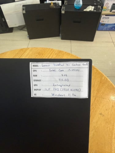 Thinkpad X1 Carbon Gen8 ជំនាន់ទី10th