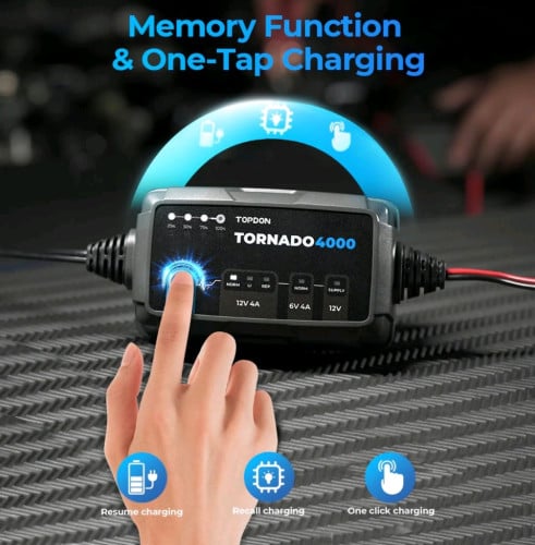 TORNADO4000 ដុំសាកអាគុយ 6V និង​12V