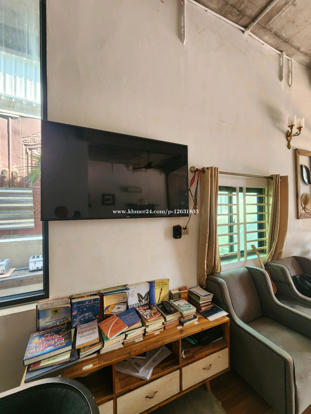 Smart TV Samsung 55 inch 95% ឡៃឡុង ផ្ជាប់WifiបាSmart View