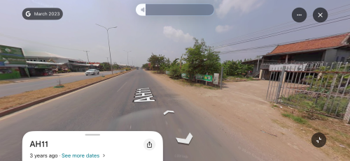 ដីលក់ជាប់និងផ្លូវជាតិ៦A ចម្ងាយពីភ្នំពេញ 25គីឡូម៉ែត ប្លង់រឹង