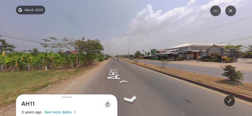 ដីលក់ជាប់និងផ្លូវជាតិ៦A ចម្ងាយពីភ្នំពេញ 25គីឡូម៉ែត ប្លង់រឹង