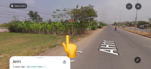 ដីលក់ជាប់និងផ្លូវជាតិ៦A ចម្ងាយពីភ្នំពេញ 25គីឡូម៉ែត ប្លង់រឹង