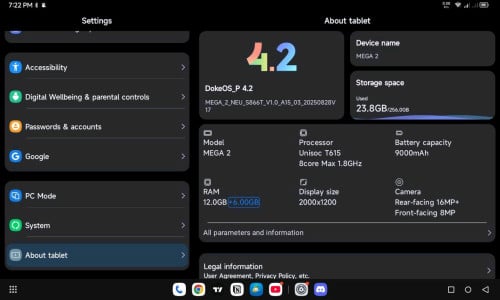 លក់ប្រញ៉ាប់លុយ Tablet Blackview mega 2