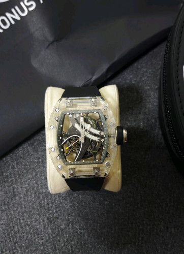 Cronus Art Tonneau Case Luminous  Skeleton Rainbow Dial. new 98% full box