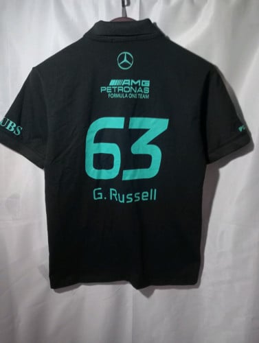 Mercedes AMG Petronas F1 style polo ๐ฅNumber 63 design (George Russell)