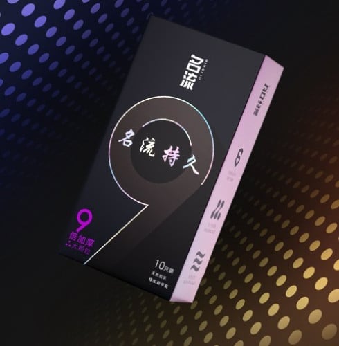 ML 9 Time Delay Condom ស្រោមអនាម័យក្រាស់9ដង ពន្យា គ្រើម
