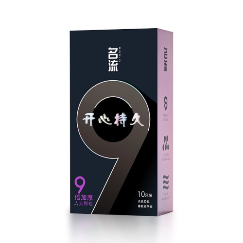 ML 9 Time Delay Condom ស្រោមអនាម័យក្រាស់9ដង ពន្យា គ្រើម
