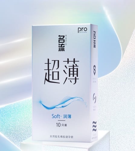 ML Soft Pro Condom ស្រោមអនាម័យស្តើងទន់រលោង ទឹករំអិលច្រើន