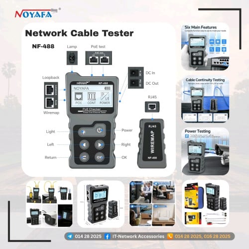 Wire Tracker Network Tester Fiber VFL OPM CCTV Tester