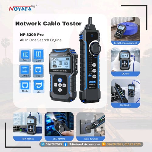 Wire Tracker Network Tester Fiber VFL OPM CCTV Tester