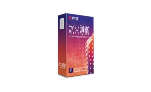 PM Ice and Fire Particles Condom ស្រោមអនាម័យគ្រើមគ្រាប់ធំ ត្រជាក់កក់ក្តៅ