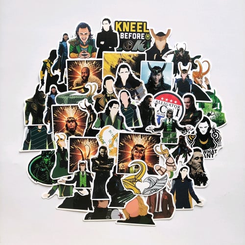 Stickers Loki Marvel 50psc រូបខុសៗគ្នា
