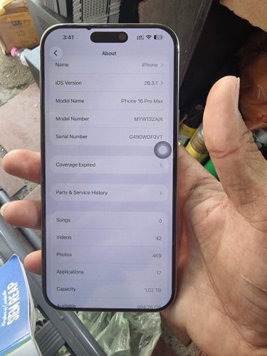 លក់iPhone 16pro max ZA  1T អត់ស្កែន  ចង់បានឆាត
