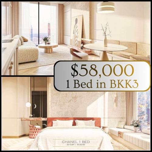 1-Bedroom at Time Square 11 in BKK3 Off-Plan Condo for Sale