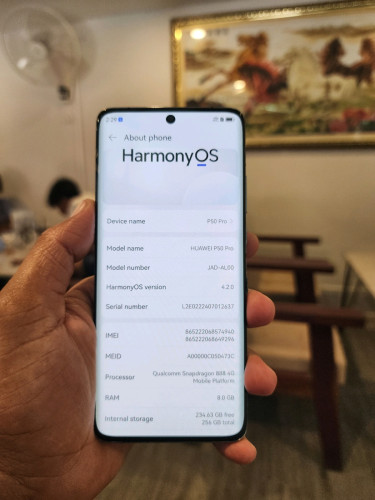 Huawei P50 Pro 8g/256g_CH(វៃដូរបាន)👉$115