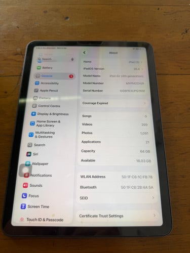Ipad air 4