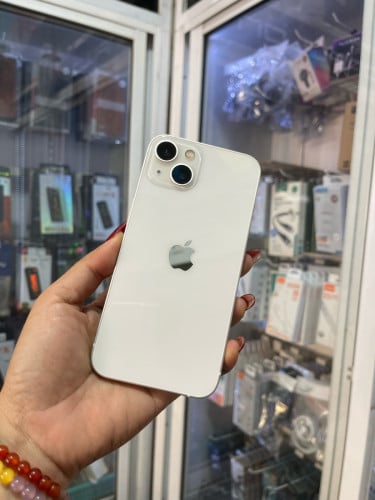 iPhone 13/128GB/LLពណ៍ស សុីនសានុំស្អាត99%(ធានាលើម៉ាសុីន1ខែ)