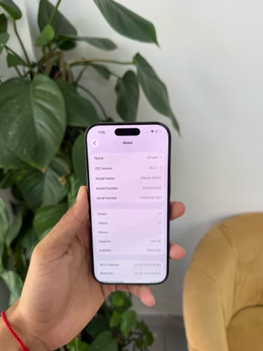 iPhone 16 pro 128G ZA សំនុំសុីនស្អាត99%