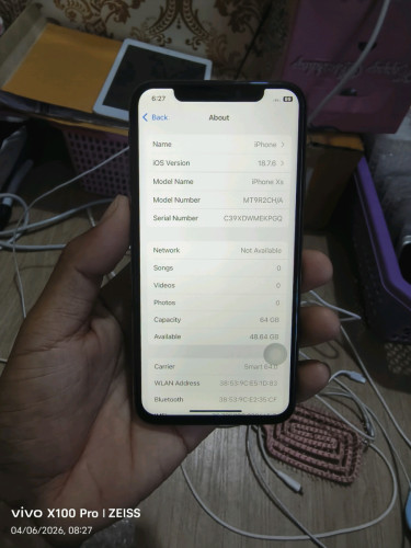 IPhone Xs 64GB អត់ជាប់Icloud តួស្អាត97%