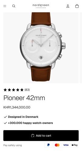 Nordgreen Pioneer Chronograph
