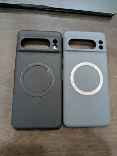 Pixel 8 Pro Sandstone case with metal Ring