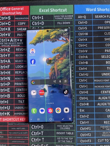 Samsung S22 Ultra មានឆ្នូតបៃតង 1 ខ្សែ