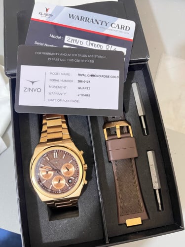Zinvo chrono rose gold full set