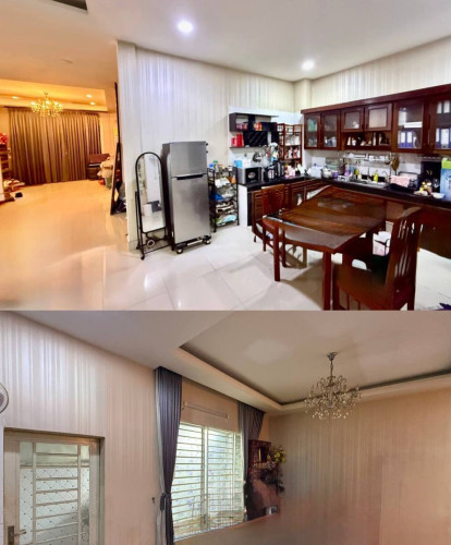 ផ្ទះជួលភ្លោះ (ផ្ទះគៀន)បុរីពិភពថ្មីឈូកវ៉ា ២ ស្ថិតលើផ្លូវសាលារៀន និង
