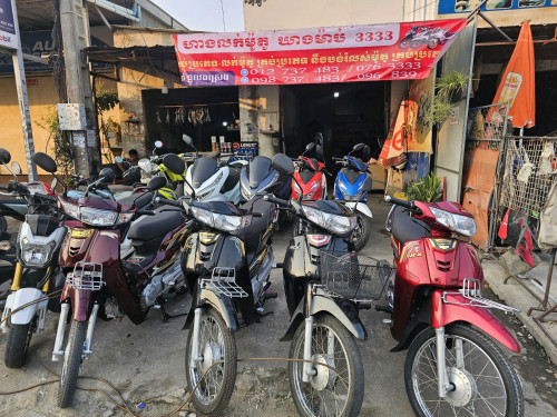 លក់ម៉ូតូថ្មីនឹងមានបង់រំលោះម៉ូតូគ្រប់ប្រភេទ
