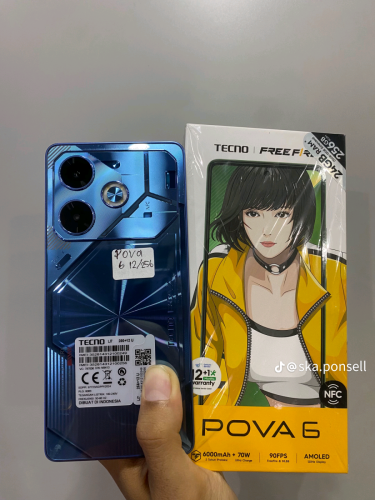 ចង់លក់ Techno Pova 6 Ram12+12 Rom256G នៅល្អ 95% លឿន smooth