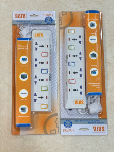 Brand New SATA 4-Way Power Strip with Overload Protection全新正品SATA 4位排插 独立开关
