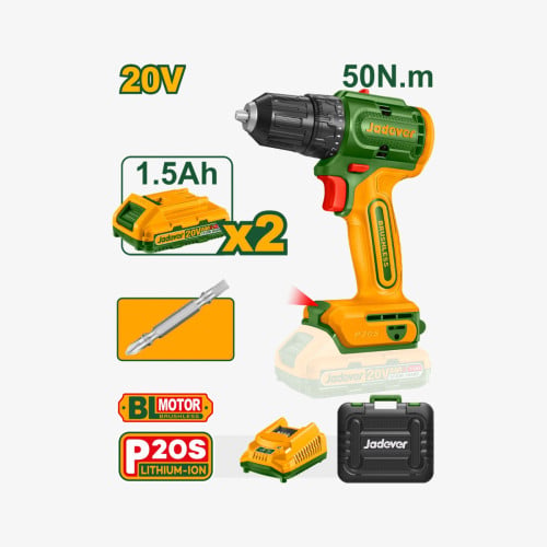 Cordless Drill 20V Brushless P20S JDCDP552 JADEVER