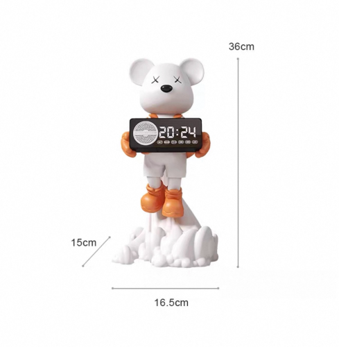 Home Decor Bear with Bluetooth and O’clock(មានលក់ដុំនិងរាយ, អីវ៉ាន់មានក្នុងស្តុក)