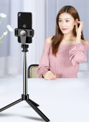 Mobile phone selfie stick universal multi-function Bluetooth tripod Android camera artifact