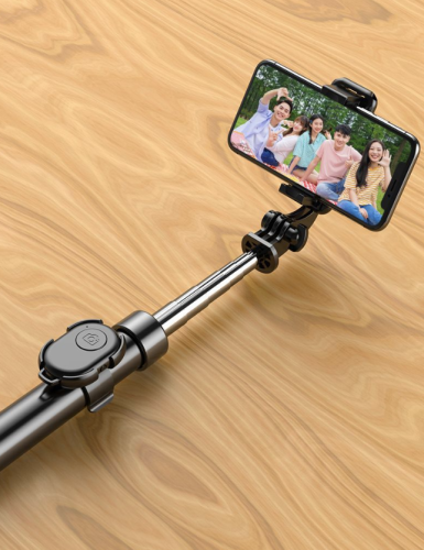 Mobile phone selfie stick universal multi-function Bluetooth tripod Android camera artifact