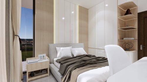 One set of bedrooms
